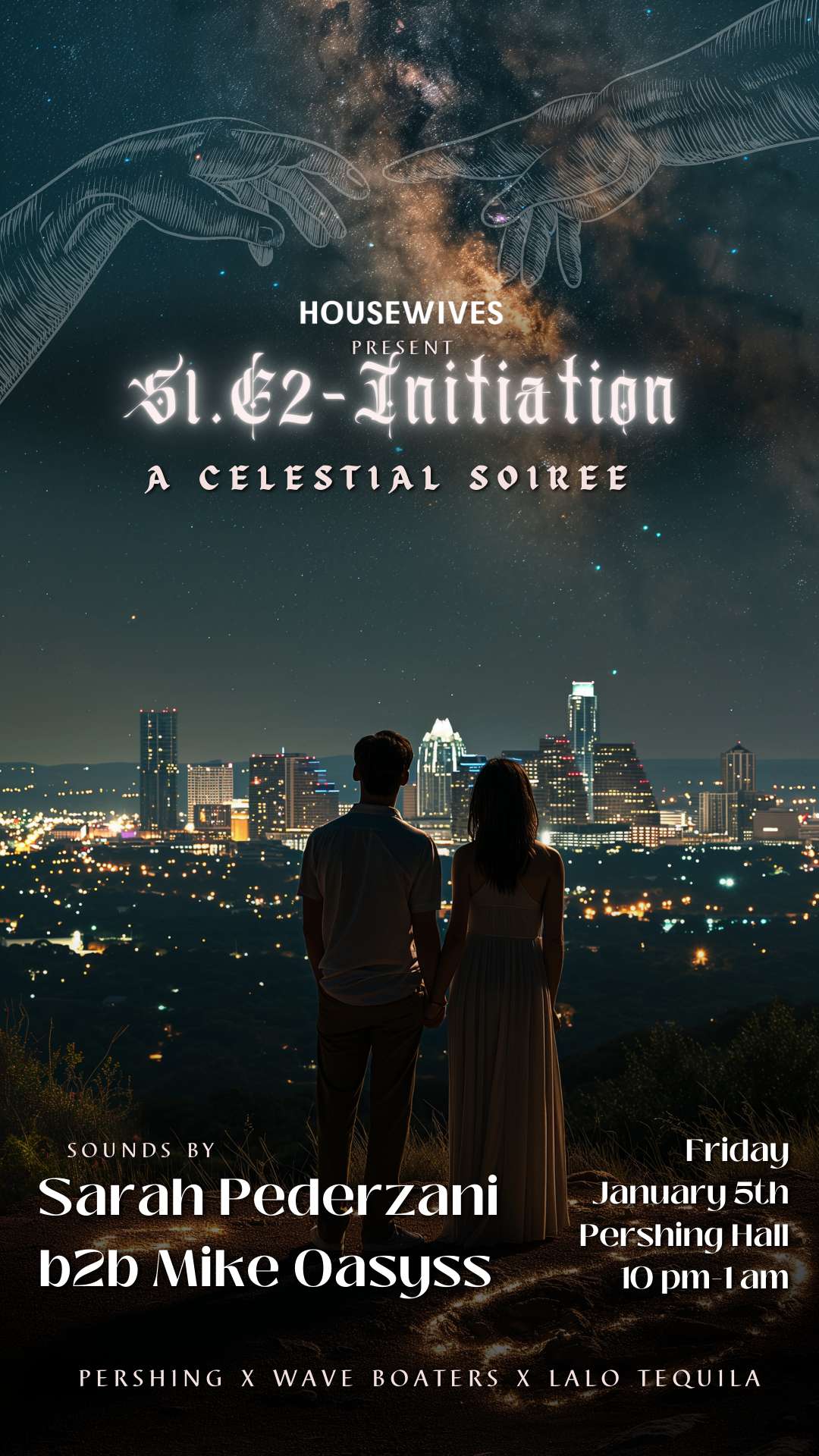 S1.E2 Initiation: A Celestial Soirée flyer