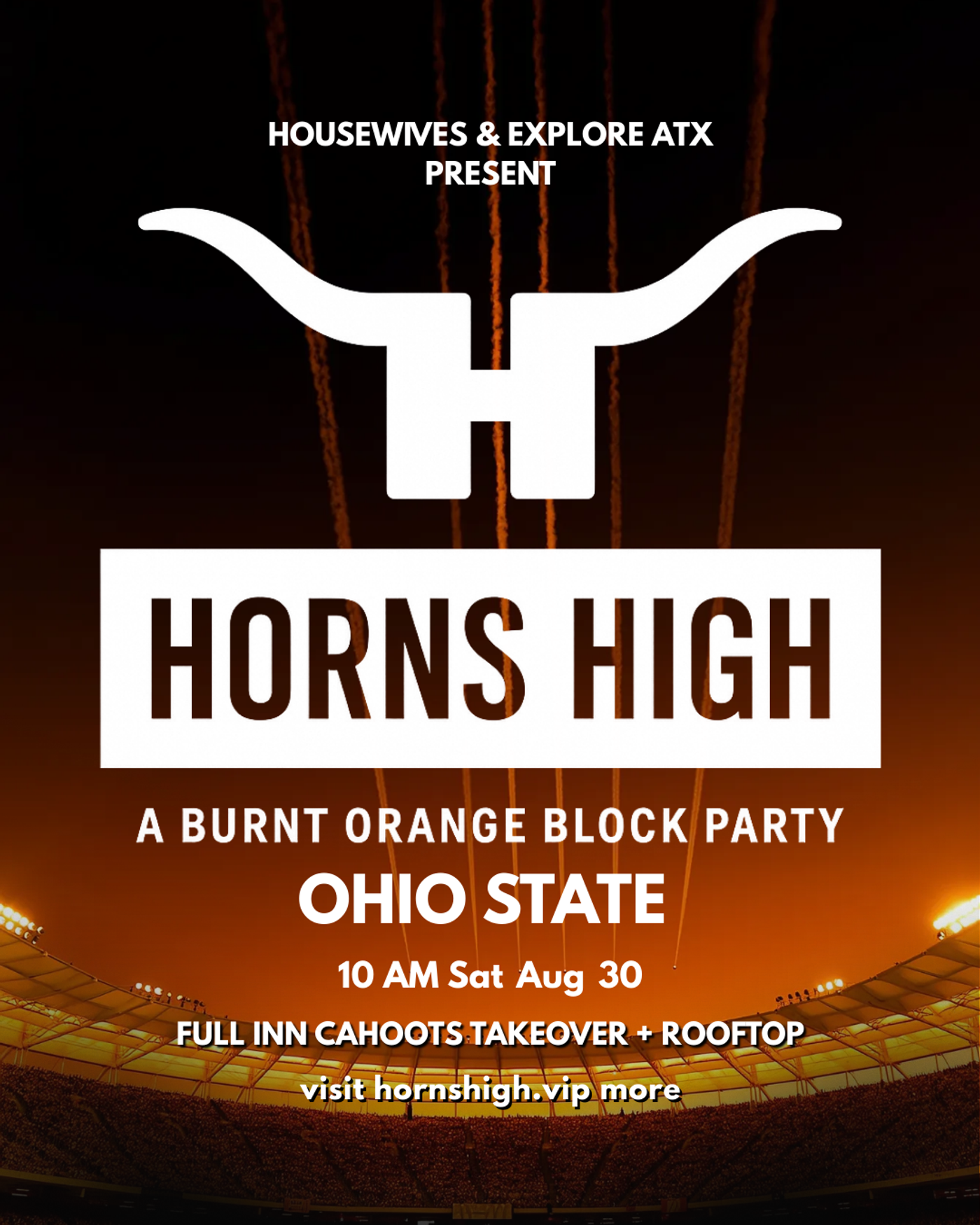 HORNS HIGH - ohio state flyer