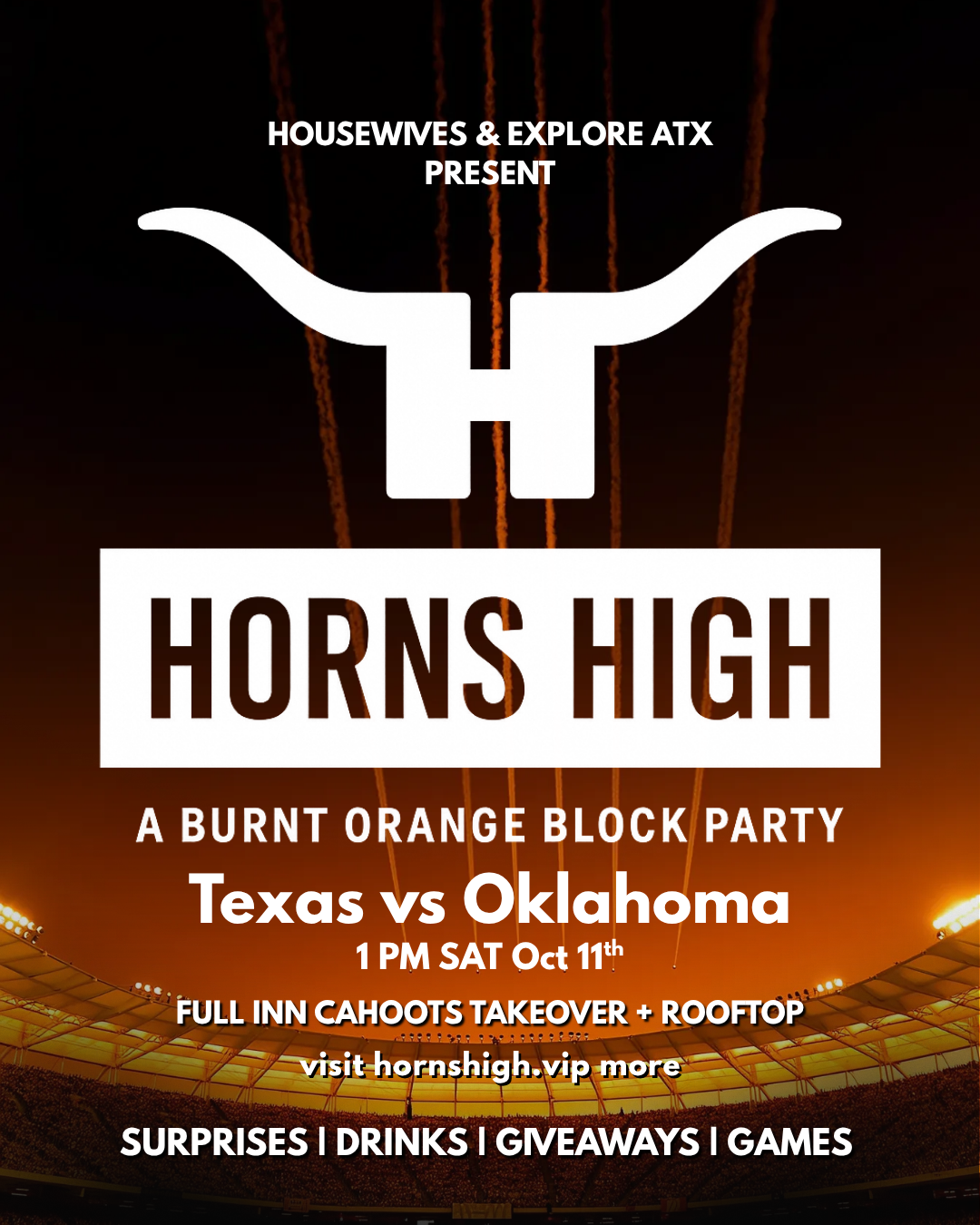 HORNS HIGH - oklahoma flyer