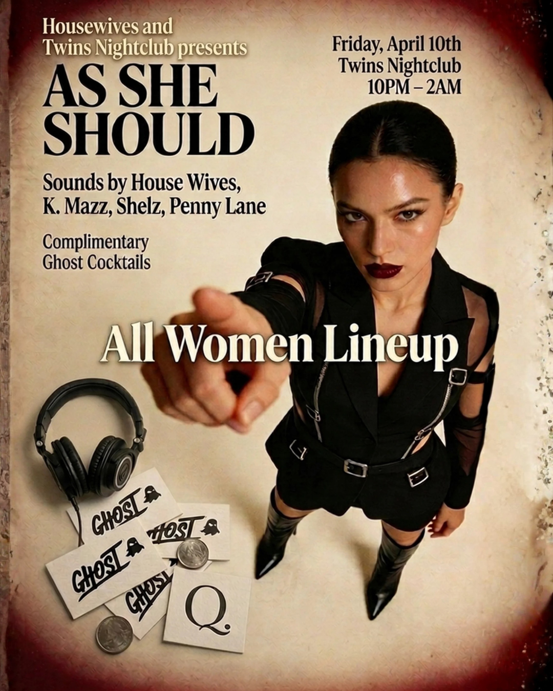 S4E2: AS SHE SHOULD! flyer