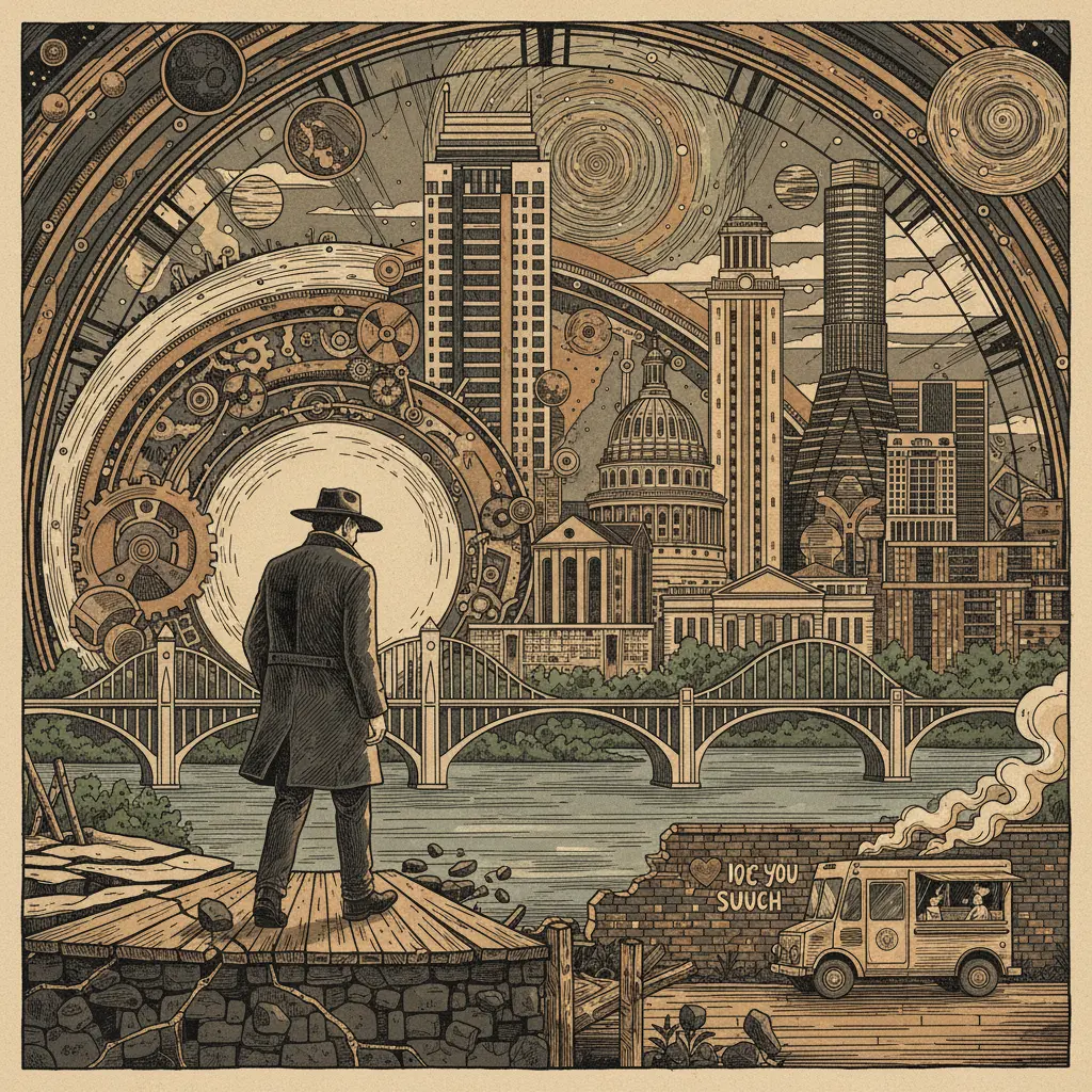 Editorial illustration: ROBERT DUVALL EXITS STAGE LEFT: THE UNIVERSE CONTINUES ITS INDIFFERENT MARCH