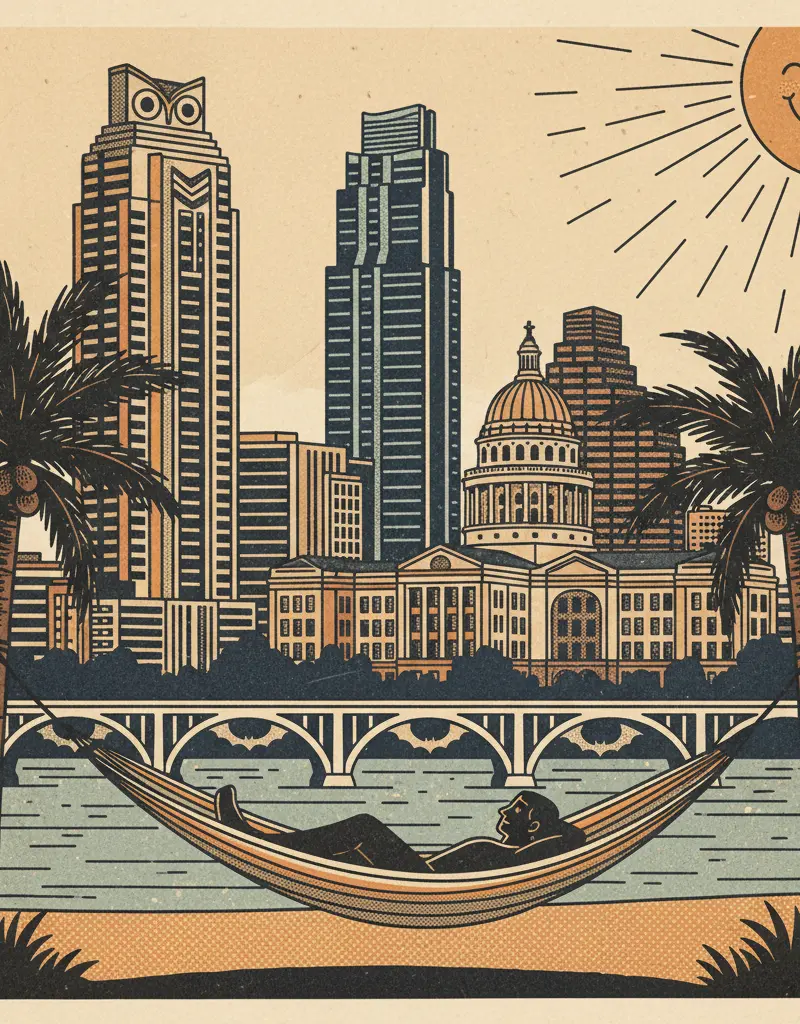 Editorial illustration: FINALLY, A DAY THAT DOESN'T REQUIRE THERAPY