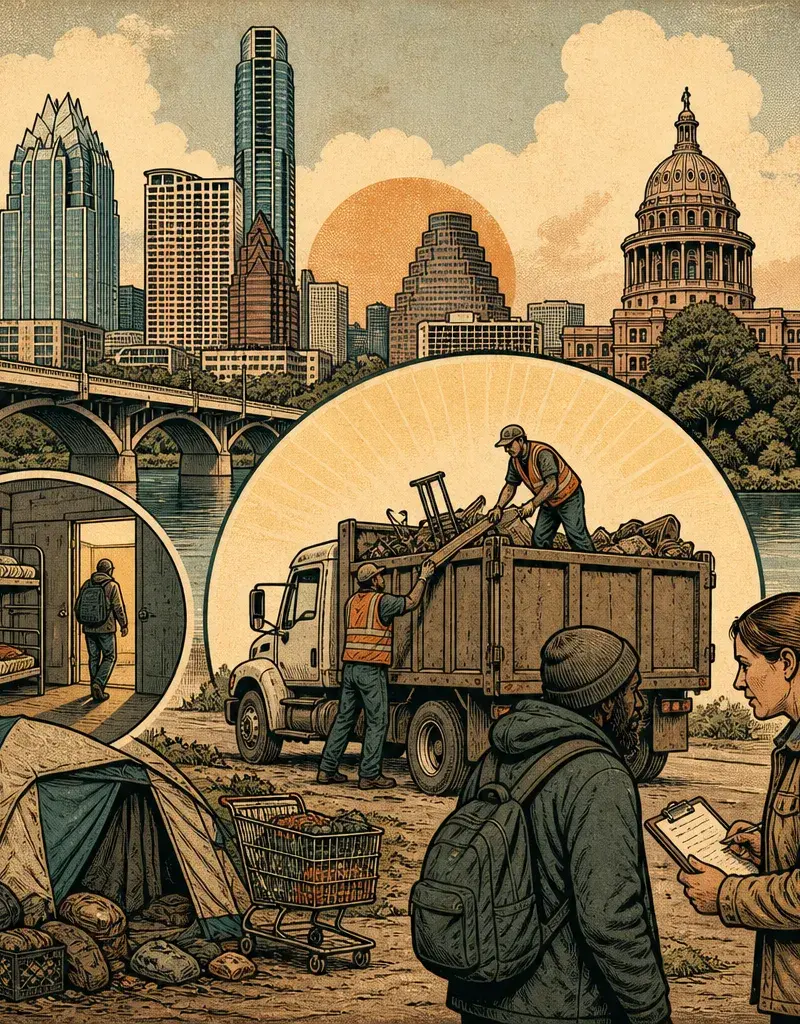 WE CLEARED A FEW THINGS, NOT THE PROBLEM · AUSTIN MEMO DETAILS MAY  –JUNE ENCAMPMENT SWEEPS, DEBRIS HAULED, SHELTER REFERRALS