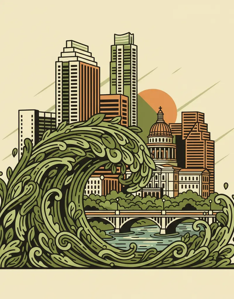 Editorial illustration: THE VERDE IS RISING (AGAIN)