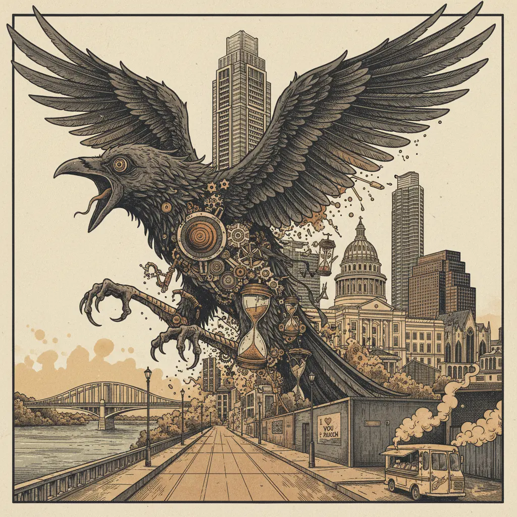 Editorial illustration: ERIC DANE'S DEATH SERVES AS ANOTHER REMINDER THAT TIME IS A RAVENOUS BEAST