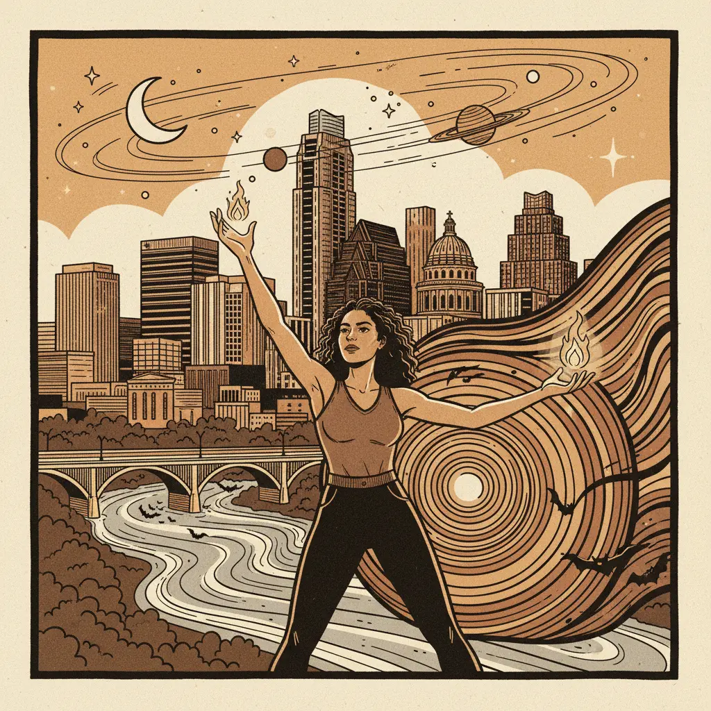 Editorial illustration: THE UNIVERSE IS INDIFFERENT, BUT AMBER GLENN IS NOT