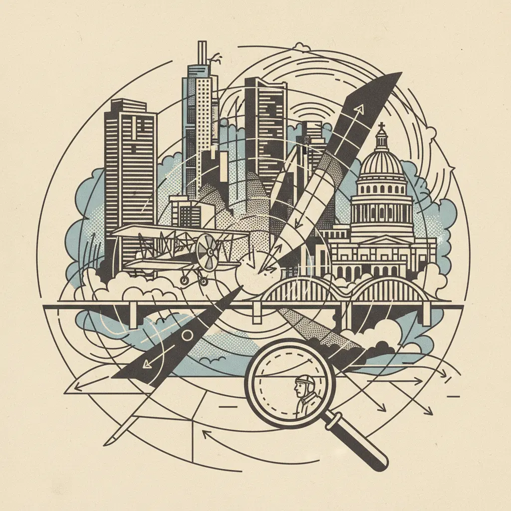 Editorial illustration: EL PASO AIRSPACE: NOW YOU SEE IT, NOW YOU DON'T
