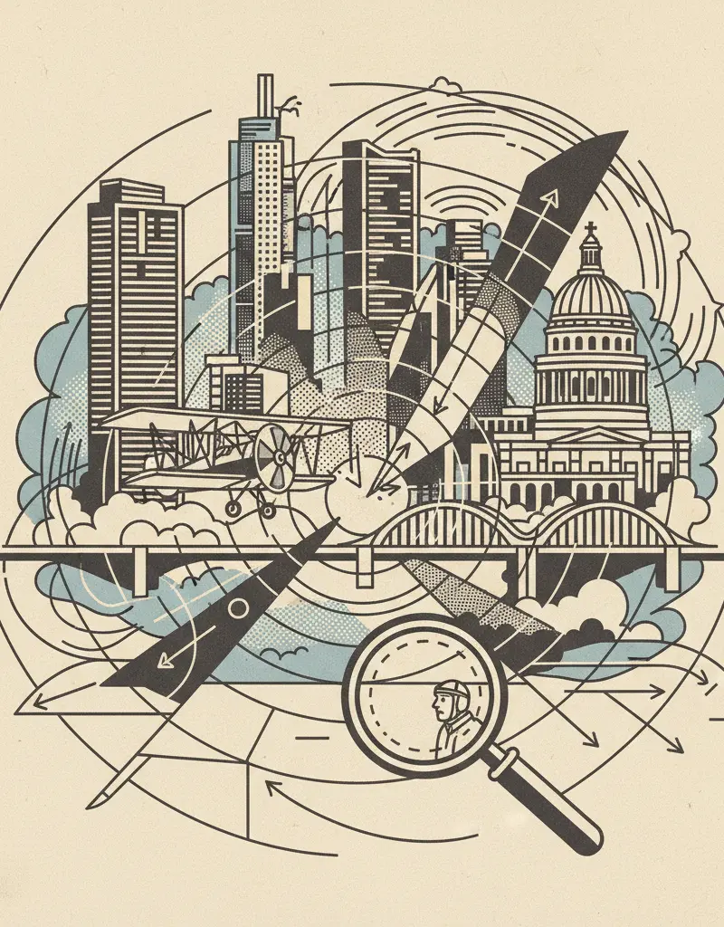 Editorial illustration: EL PASO AIRSPACE: NOW YOU SEE IT, NOW YOU DON'T