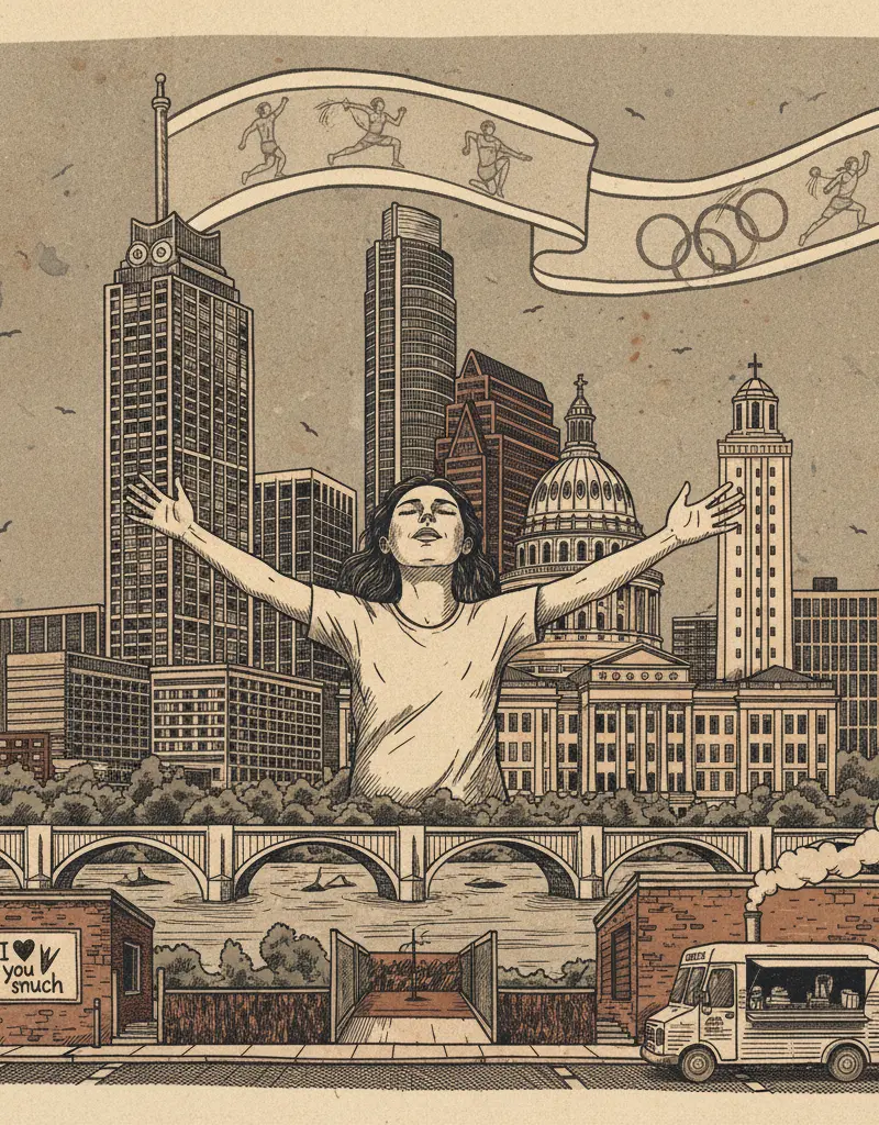 Editorial illustration: NBC UNIVERSAL IS TRYING TO MAKE YOU FEEL SOMETHING AT THE OLYMPICS