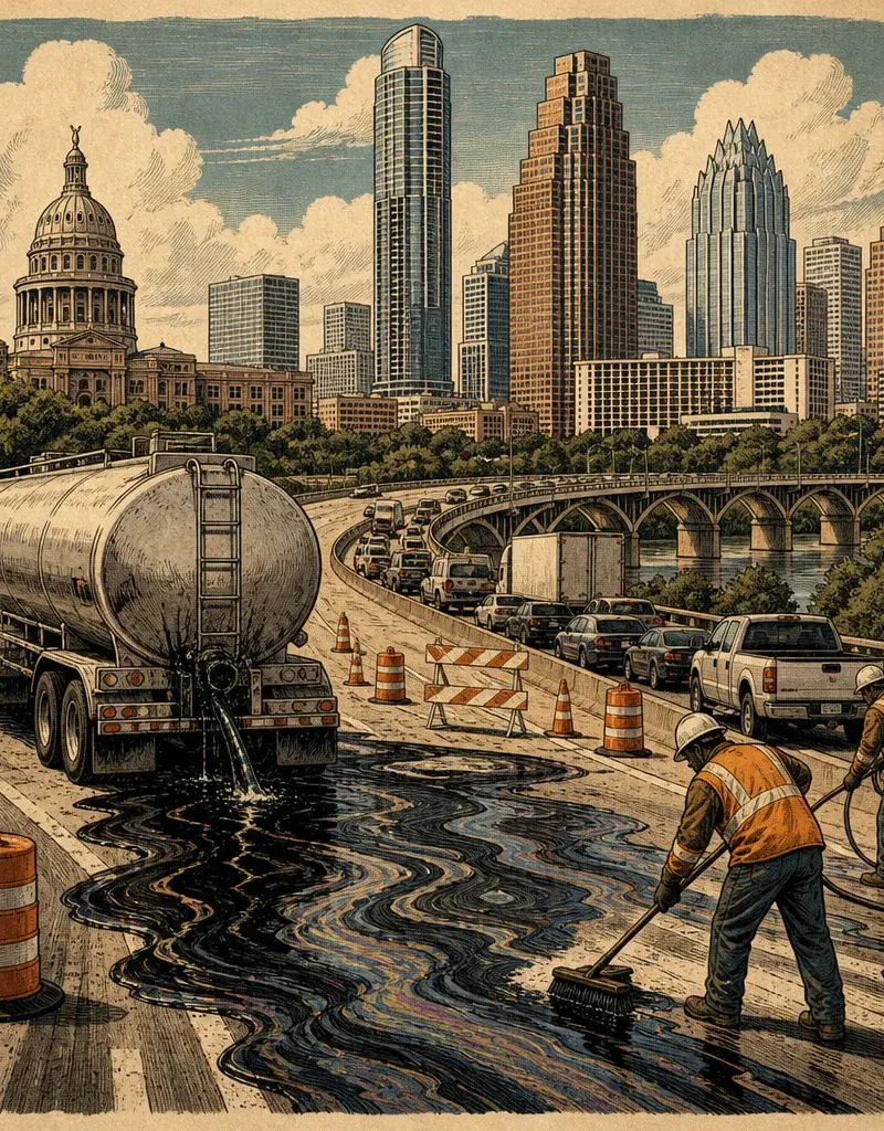I-35 SPILLS ITS GUTS (AGAIN): DIESEL SPILL SHUTS ALL NORTHBOUND LANES IN NORTHERN TRAVIS COUNTY