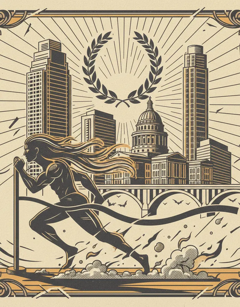 Editorial illustration: PAIN IS TEMPORARY, GLORY IS FOREVER (OR AT LEAST UNTIL THE NEXT OLYMPICS)