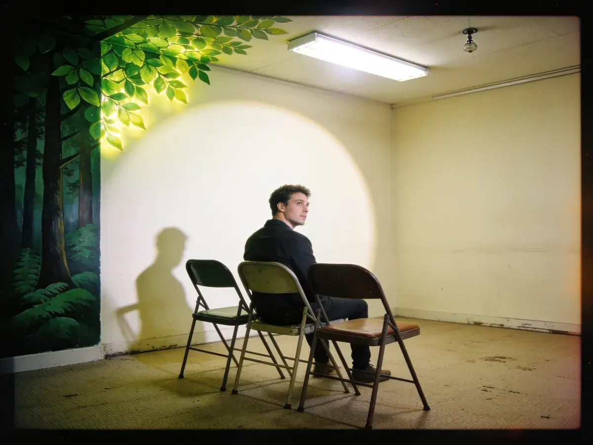Editorial illustration: HIDEOUT THEATRE SETTLES INTO NORTH LAMAR ANNEX WHILE HUNTING FOR A NEW HOME