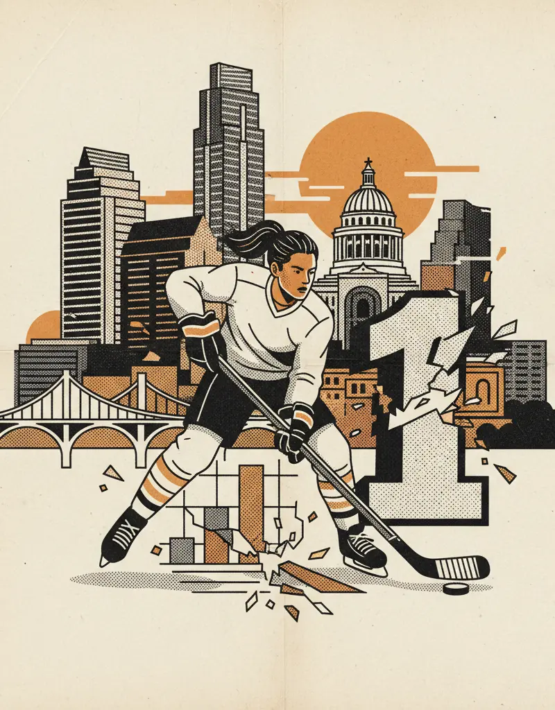 Editorial illustration: HILARY KNIGHT OFFICIALLY A STATISTIC