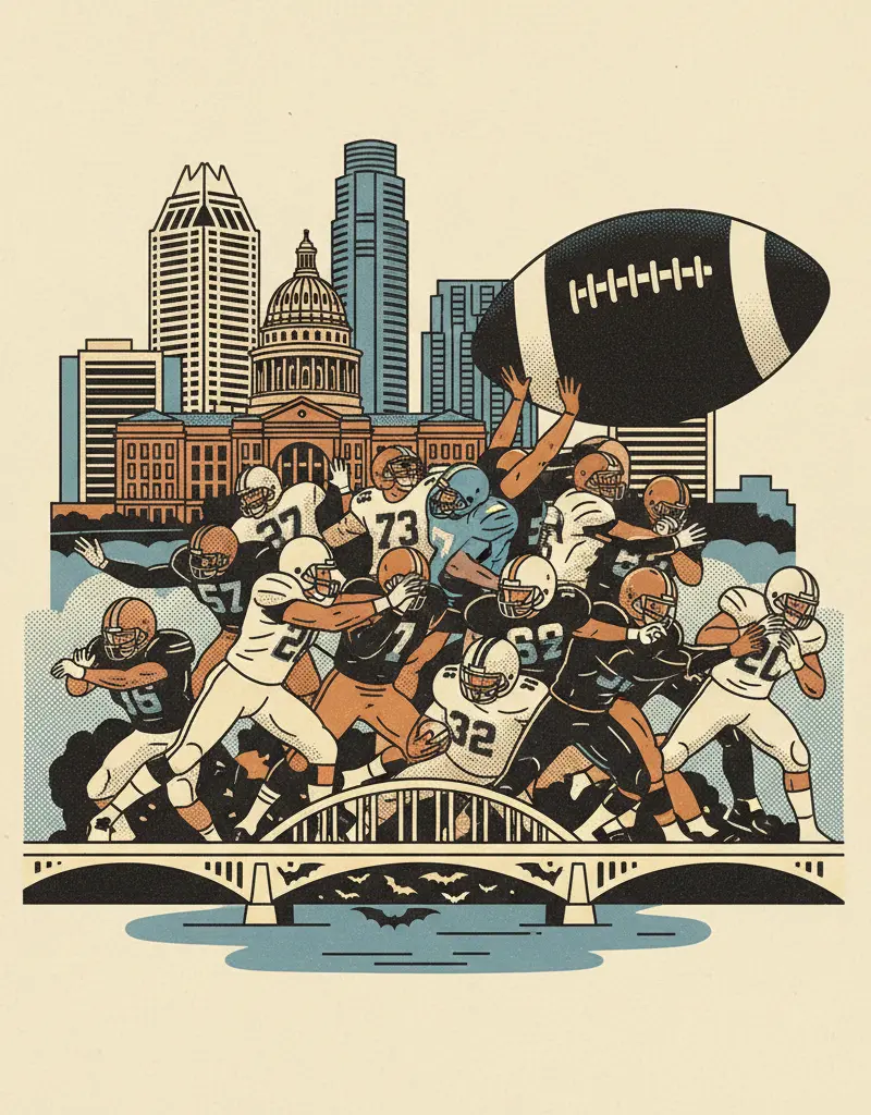 Editorial illustration: SUPER BOWL SHUTOUT? NOT ON OUR WATCH.