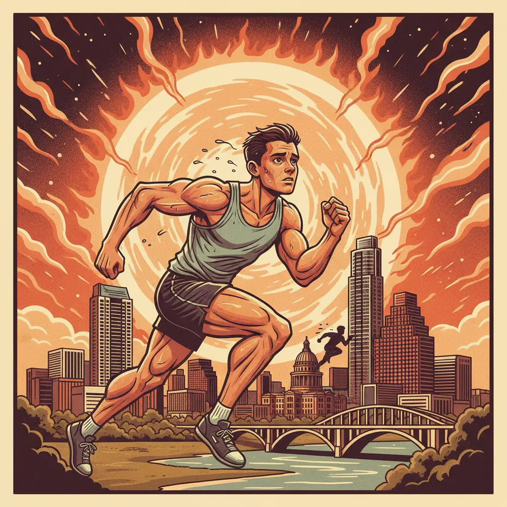 Editorial illustration: TEENAGE QUADZILLA FACES THE INEVITABLE HEAT DEATH OF THE UNIVERSE (ALSO, COMPETITION)