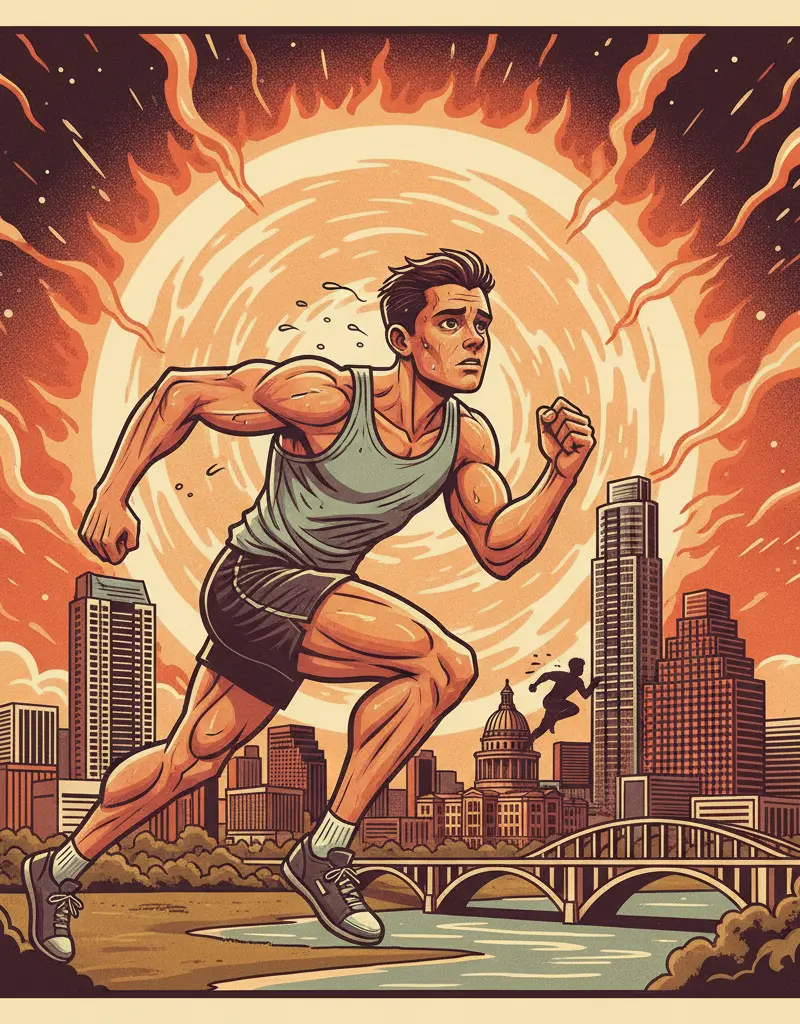 Editorial illustration: TEENAGE QUADZILLA FACES THE INEVITABLE HEAT DEATH OF THE UNIVERSE (ALSO, COMPETITION)