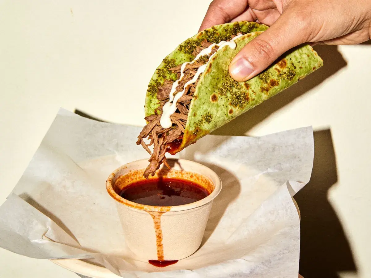 Editorial illustration: SOMOS TACOS ARABI OPENS AT THE YARD ON ST. ELMO