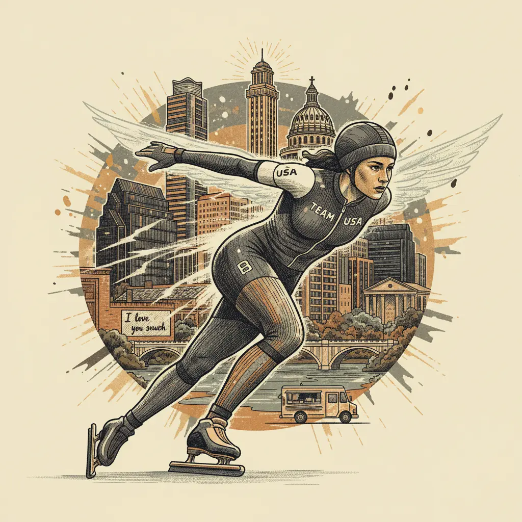Editorial illustration: TEAM USA SKATING: IS IT TOO LATE TO BECOME A BLADE ANGEL?