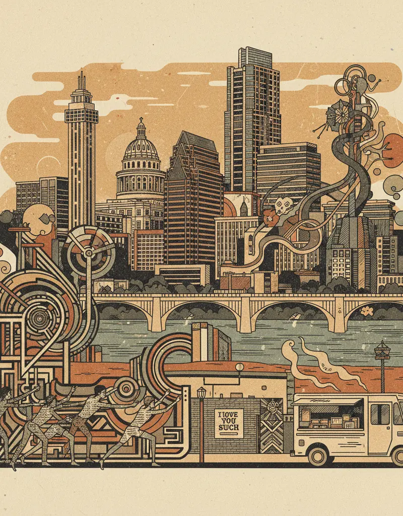 Editorial illustration: ESCAPE THE ALGORITHM: EARLY ERA COLLECTIVE OFFERS ANALOG CONNECTION