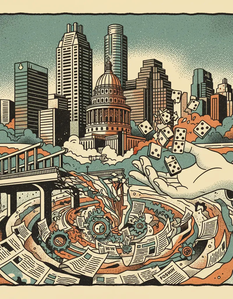 Editorial illustration: FAILURE IS ALWAYS AN OPTION