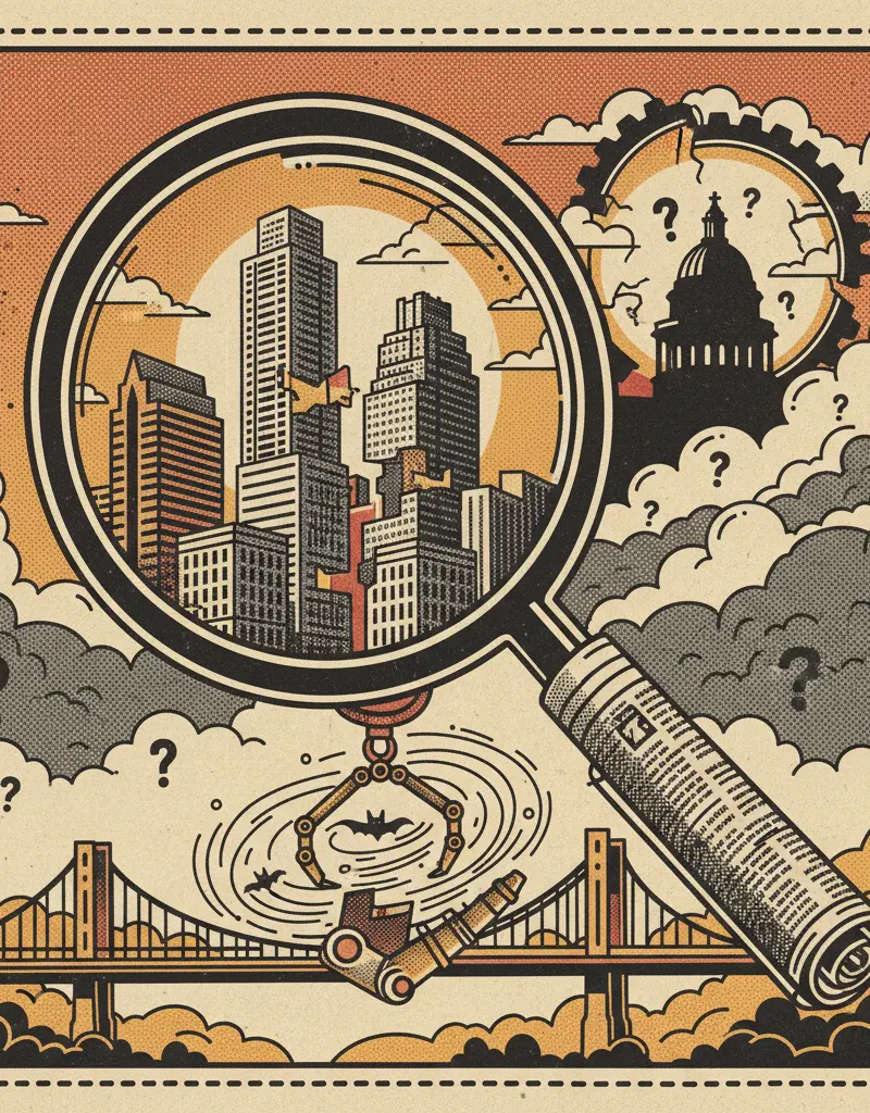 Editorial illustration: THE VIEW IS UNDER REVIEW