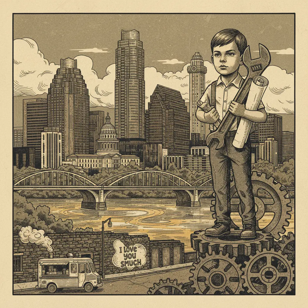 Editorial illustration: A 10-YEAR-OLD IS SOLVING PROBLEMS THAT CONGRESS ISN'T