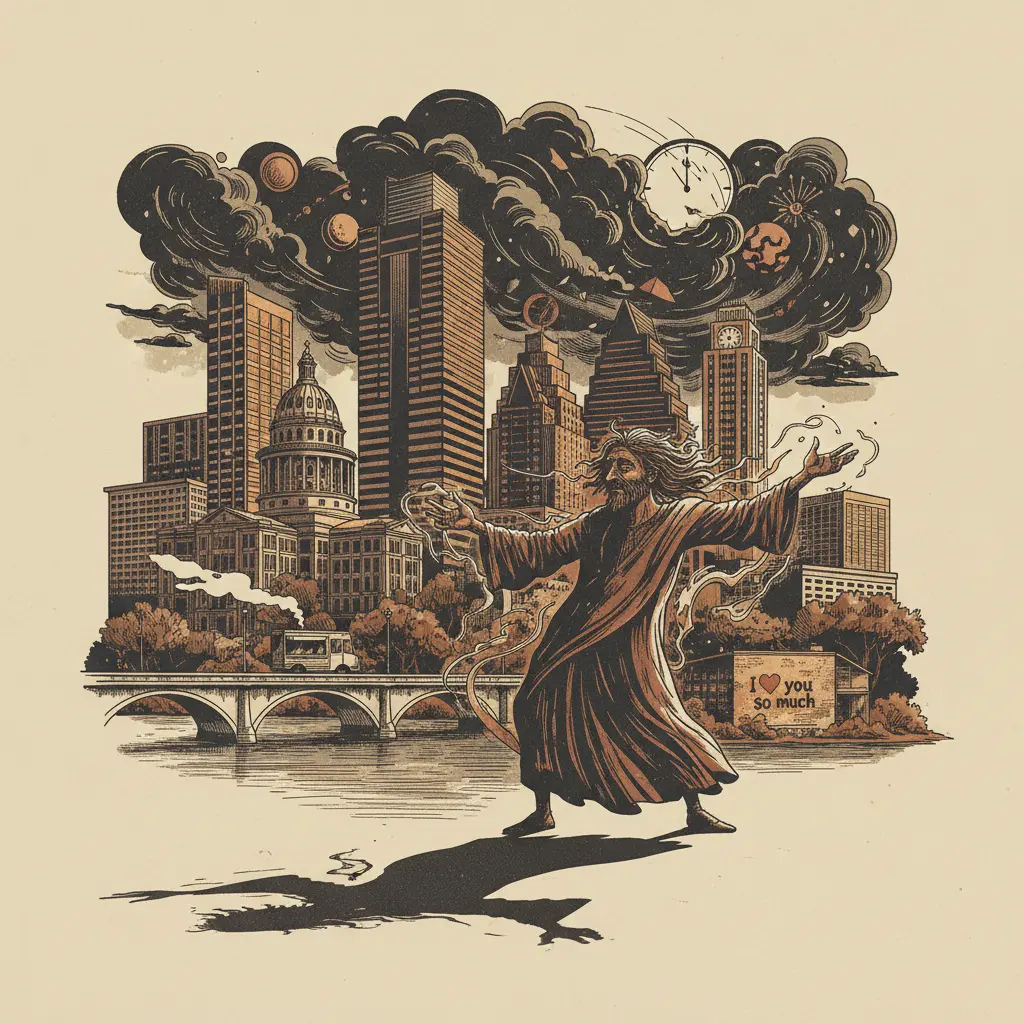 Editorial illustration: NICK BANNIN PREDICTS THE END OF THE WORLD (OR JUST A REALLY BAD TUESDAY)