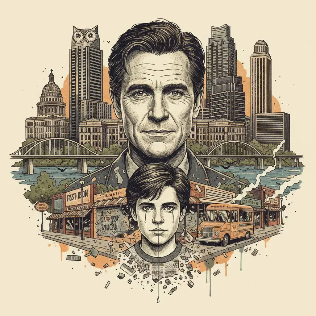 Editorial illustration: JAMES VAN DER BEEK DIED SO YOU COULD FEEL OLD