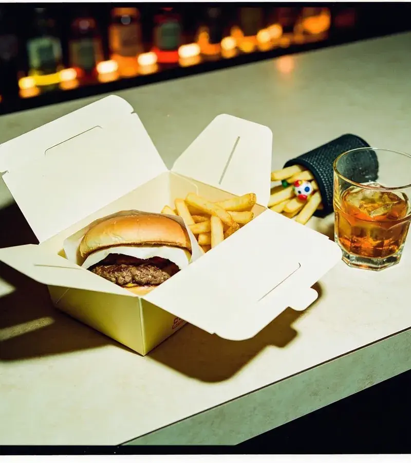Editorial illustration: ADULT HAPPY MEALS TRENDING IN AUSTIN: THREE WEDNESDAY DEALS
