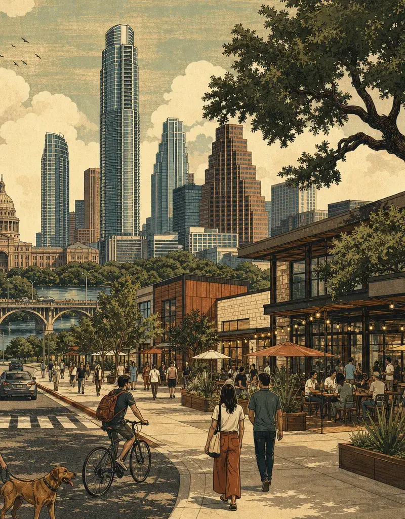 A NICE LITTLE WALKABLE MIRAGE TO GENTRIFY YOUR WALKS: TWIN OAKS AT S. CONGRESS & OLTORF GETS SOMERAROAD'S 90,000-SQFT REDO (SUMMER 2028)