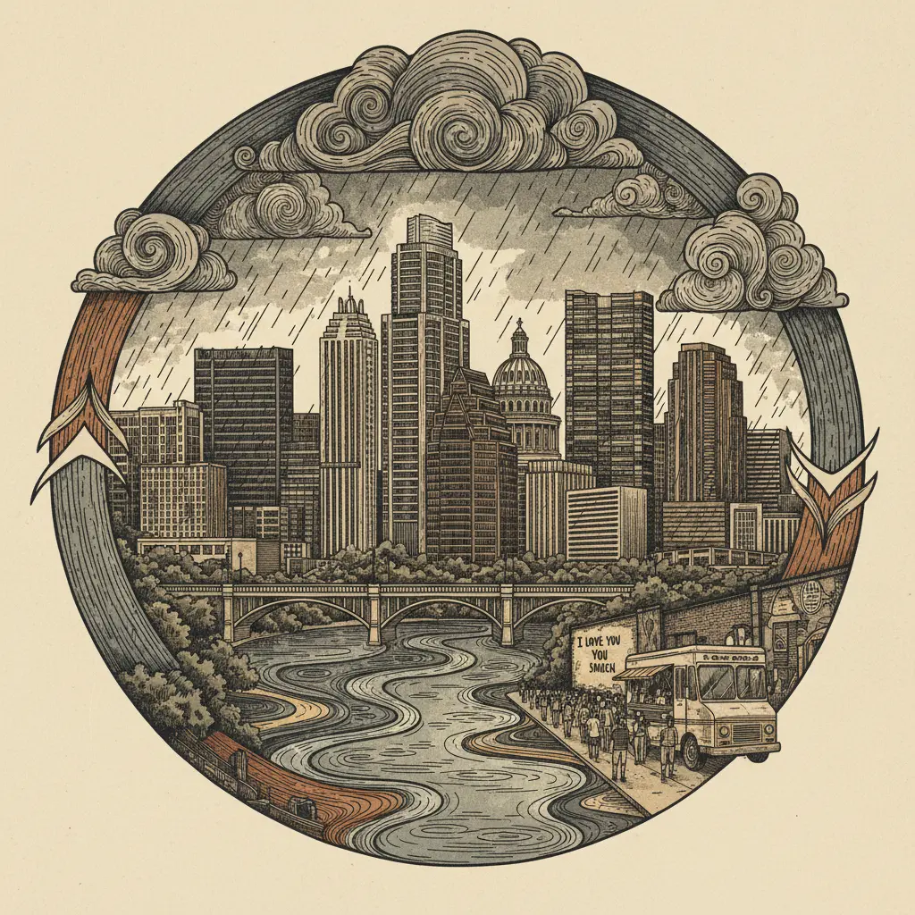 Editorial illustration: PREPARE TO RE-EXPERIENCE THE WATER CYCLE (AGAIN)