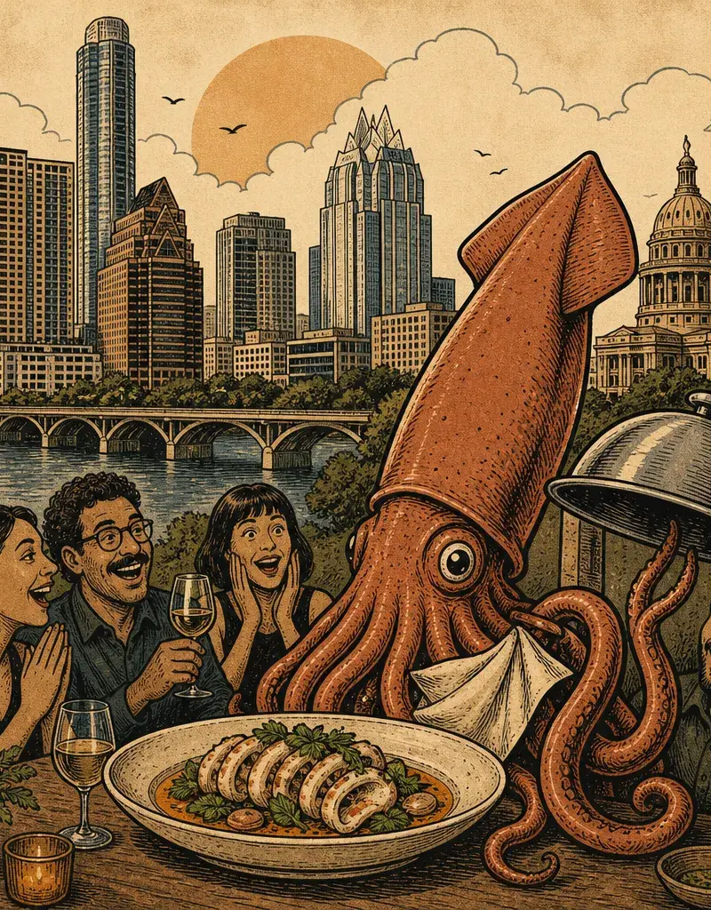 THEY RENAMED IT AND BON APPETIT SHOWED UP: LE CALAMAR NAMED ONE OF BON APPETIT'S 19 BEST NEW RESTAURANTS (APR 24, 2026 — AUSTIN)