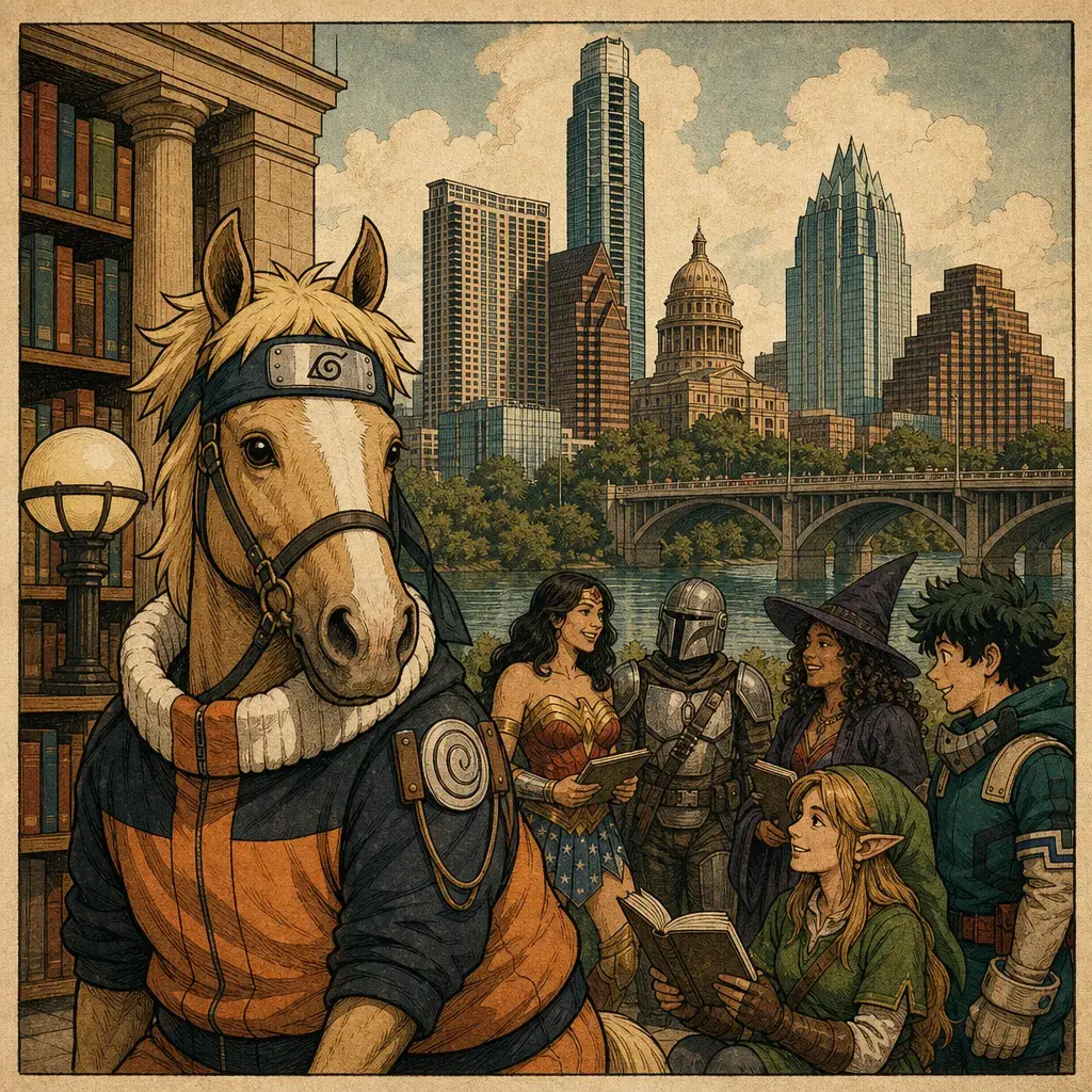 Editorial illustration: THE LIBRARY GOT A COSPLAY HORSE: CABAMCON 2026 HITS CENTRAL LIBRARY ON SEPT. 12 (FREE)