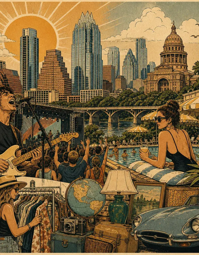 DO SOMETHING BEFORE AUGUST EATS YOUR SOUL: TOP 7 THINGS TO DO IN AUSTIN THIS WEEKEND (INCL. FRONT FEST, HOTEL VAN ZANDT POOL CLUB, LE GARAGE SALE)