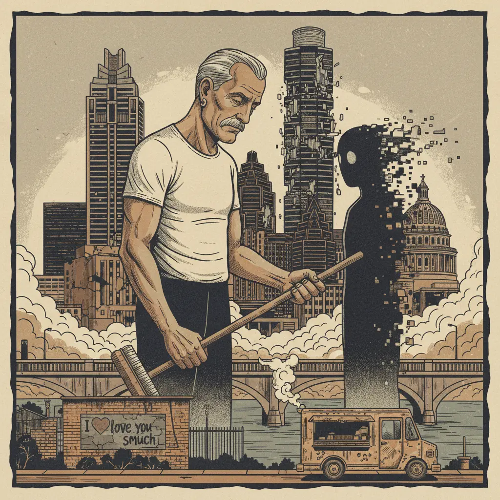 Editorial illustration: MR. CLEAN RESIGNS: END OF AN ERA OR JUST ANOTHER BRANDED APOCALYPSE?