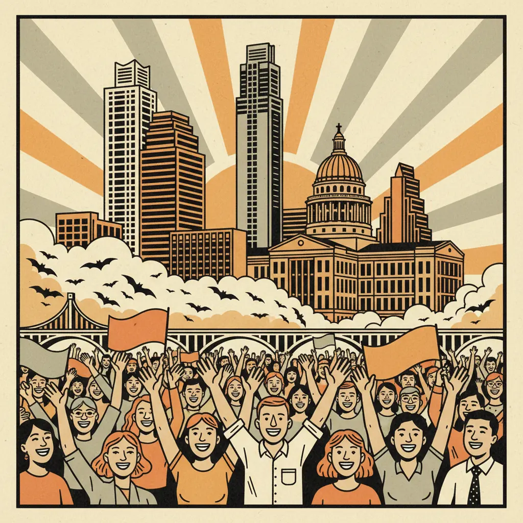 Editorial illustration: GALLUP QUITS OBSESSING OVER THE PRESIDENT: A NATION REJOICES