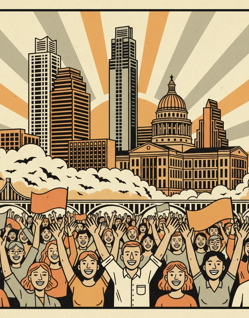 Editorial illustration: GALLUP QUITS OBSESSING OVER THE PRESIDENT: A NATION REJOICES