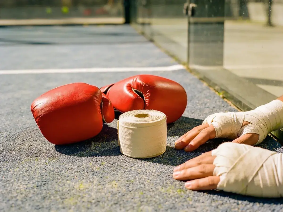Editorial illustration: PRESSURE GYM LAUNCHES FREE MONTHLY BOXING CLUB AT PADEL39