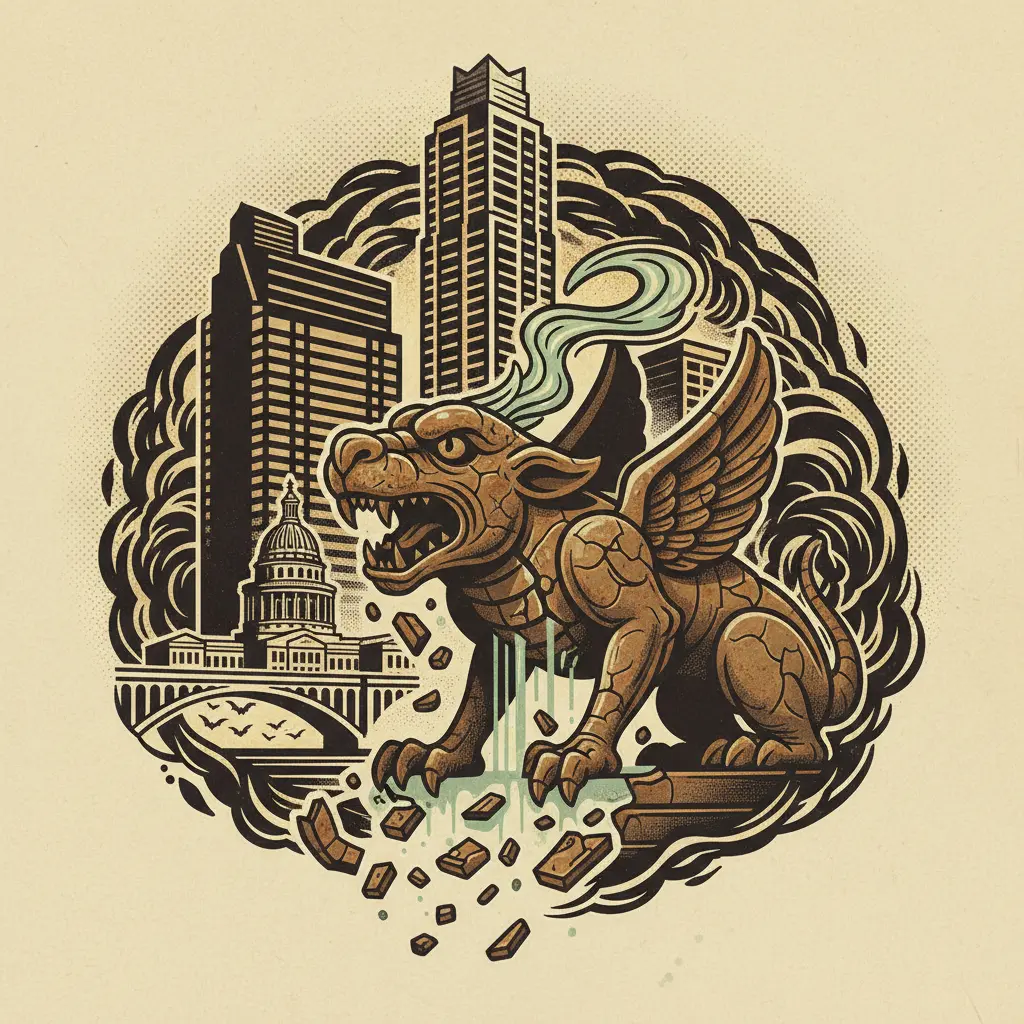 Editorial illustration: THE CURSE OF THE BROKEN BRONZE