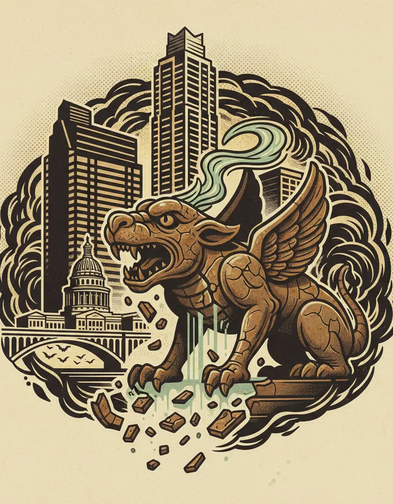 Editorial illustration: THE CURSE OF THE BROKEN BRONZE