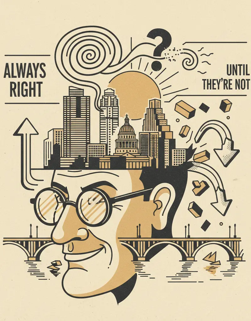 Editorial illustration: THE THERAPIST IS ALWAYS RIGHT (UNTIL THEY'RE NOT)