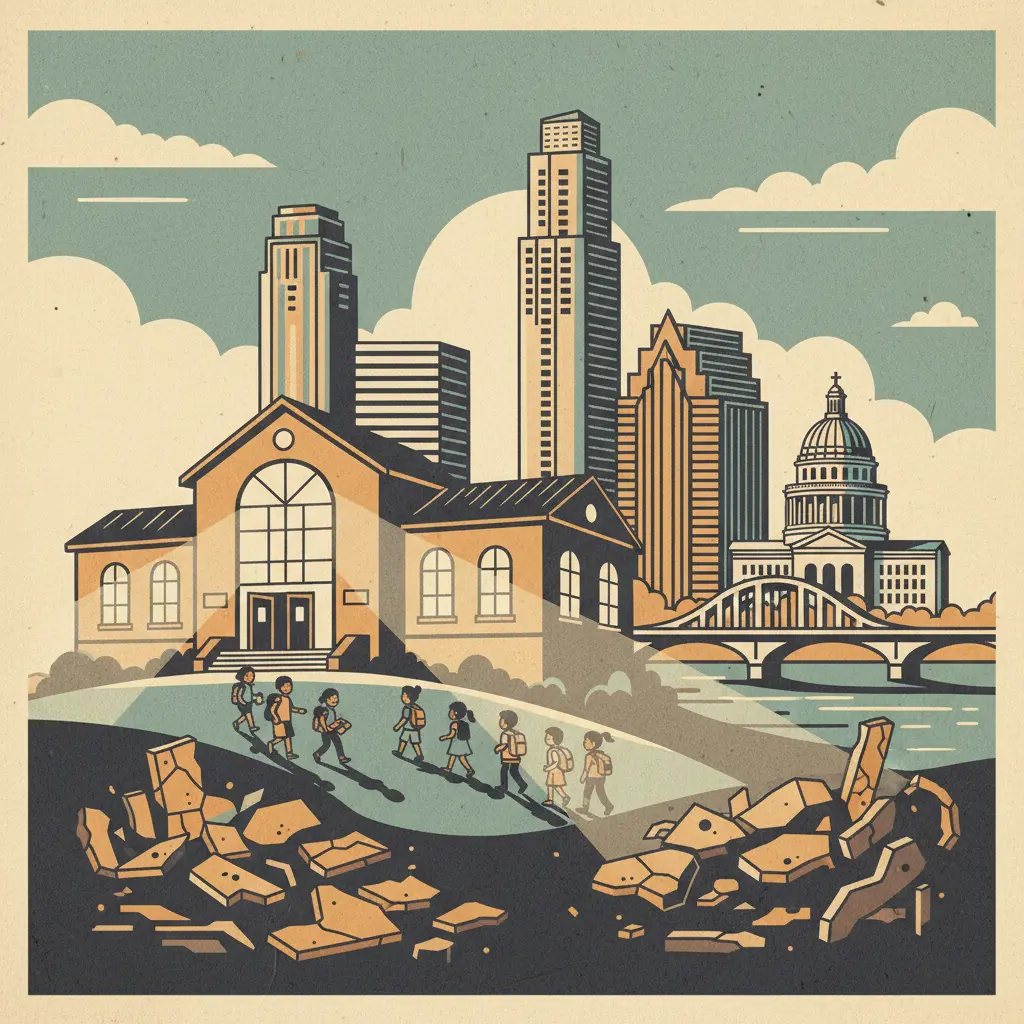 Editorial illustration: A SCHOOL NAMED HOPE IN A WORLD OF DISAPPOINTMENT