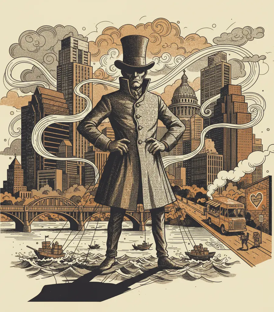 Editorial illustration: BRACE YOURSELVES: THE TARIFF MAN COMETH (AGAIN)