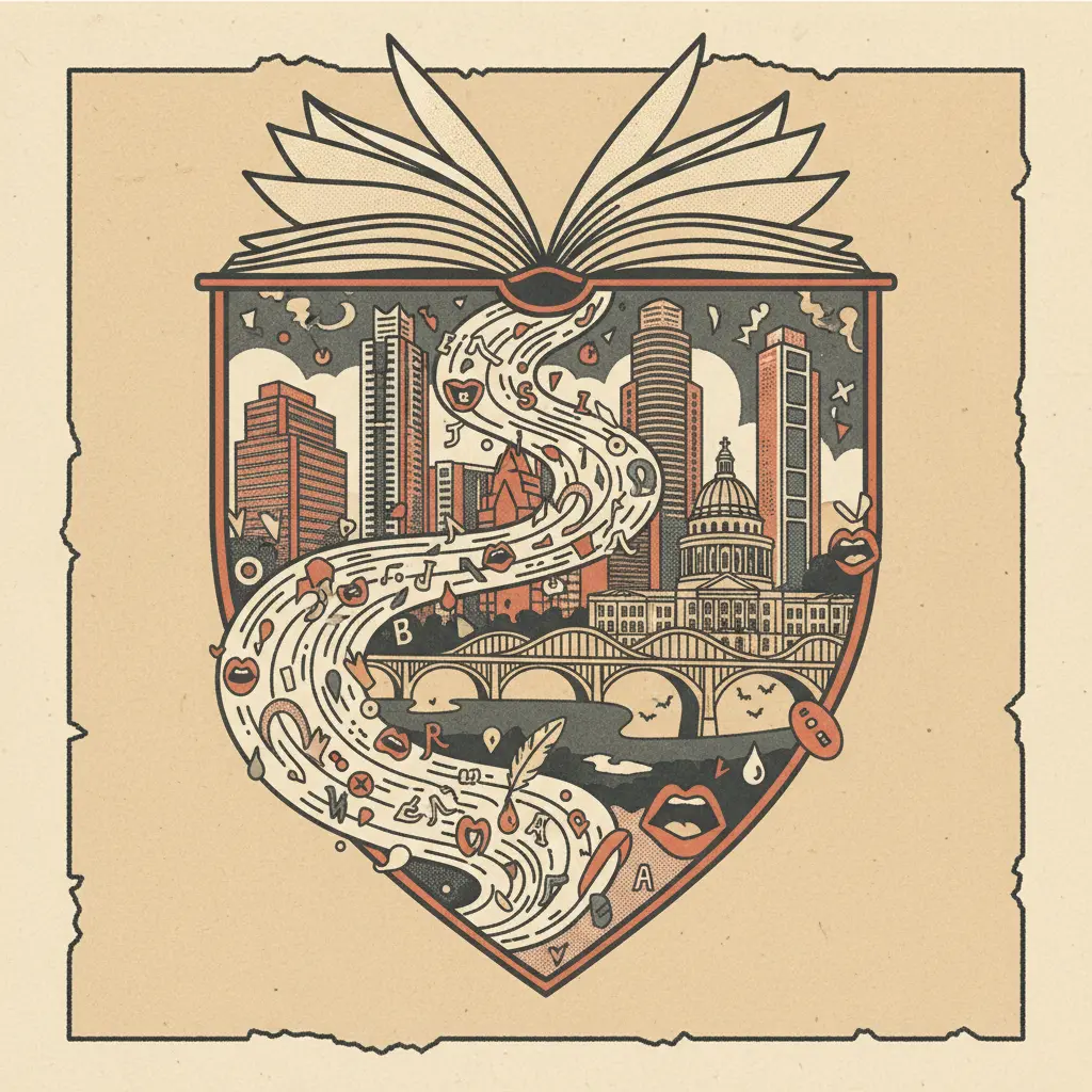 Editorial illustration: POETRY: THE ONLY THING STANDING BETWEEN US AND OBLIVION
