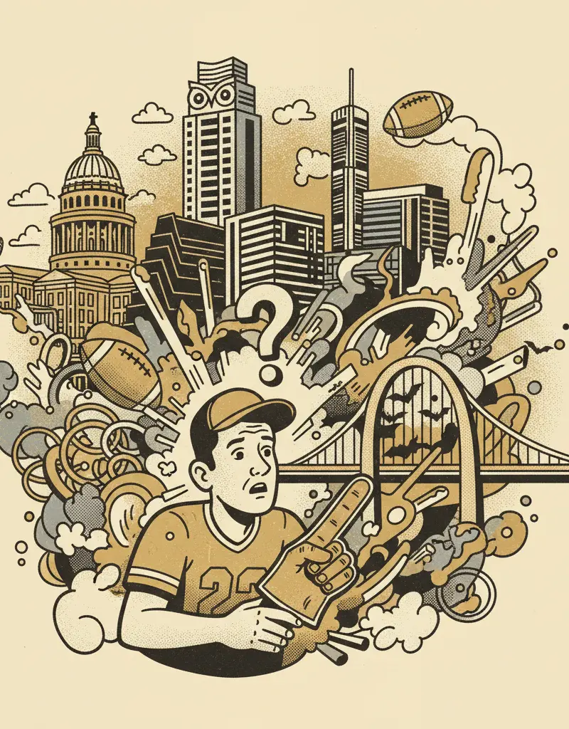 Editorial illustration: CONFUSED ABOUT SUPER BOWL? YOU'RE NOT ALONE.